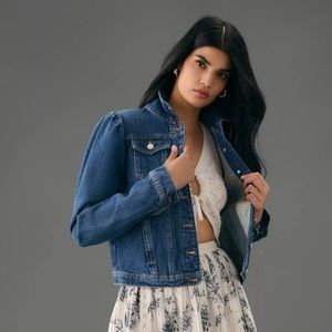 Pilcro Puff Sleeve Denim Jacket - Currently in stores